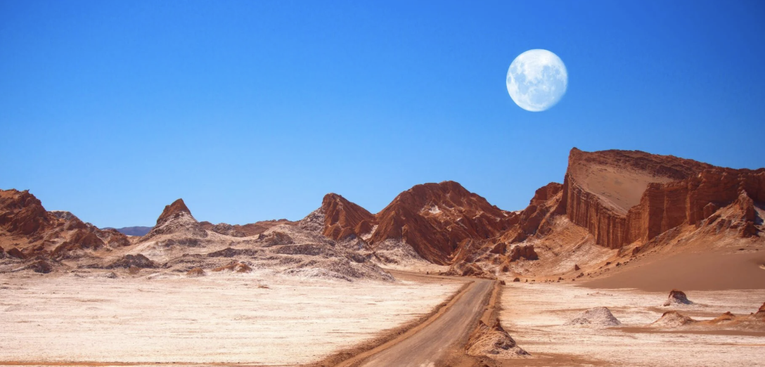 Moon Valley in Atacama, Chile